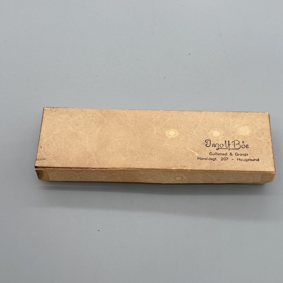 Vintage Norway 830S Silver Brødrene Lohne Sugar Claw Tongs Dobbel Rokokko Box - Picture 9 of 12